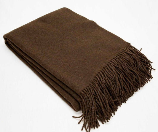 KOC 200x140cm / 100% WEŁNA MERINO - chocolate