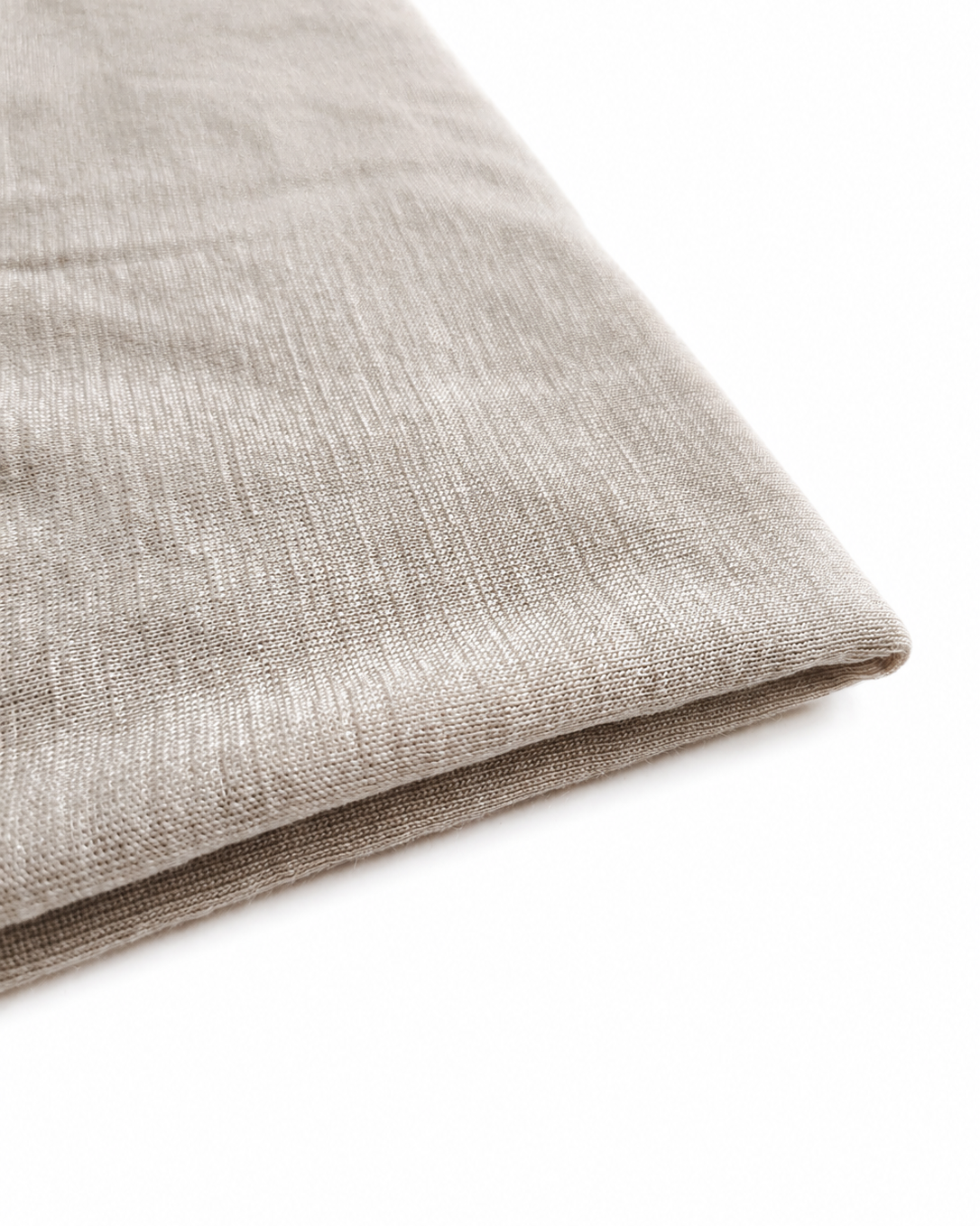 70% MERINO 30% JEDWAB - RIB - TAUPE