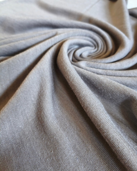 SINGLE JERSEY 70% MERINO 30% JEDWAB GOTS 235 GSM - LONDYŃSKA SZAROŚĆ
