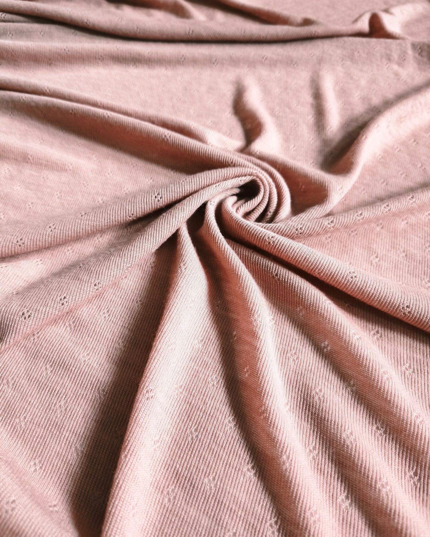 AŻUR RIB GOTS 100% MERINO  - ANTYCZNY RÓŻ - nowość