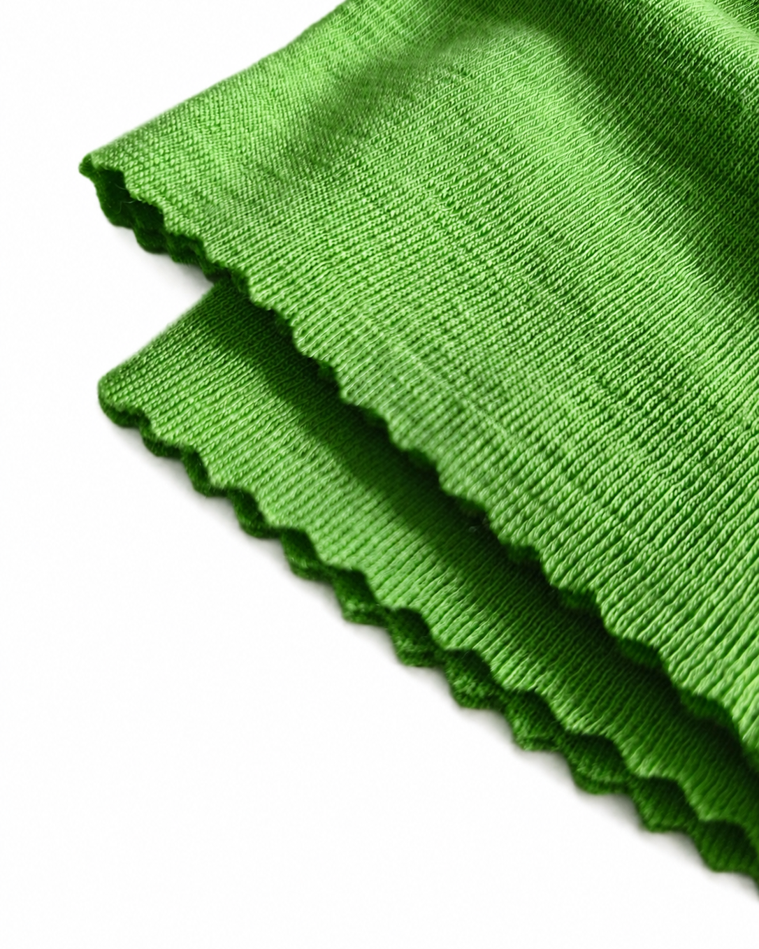 100% MERINO DZIANINA RIB METRAŻ 180 GSM JASNA ZIELEŃ