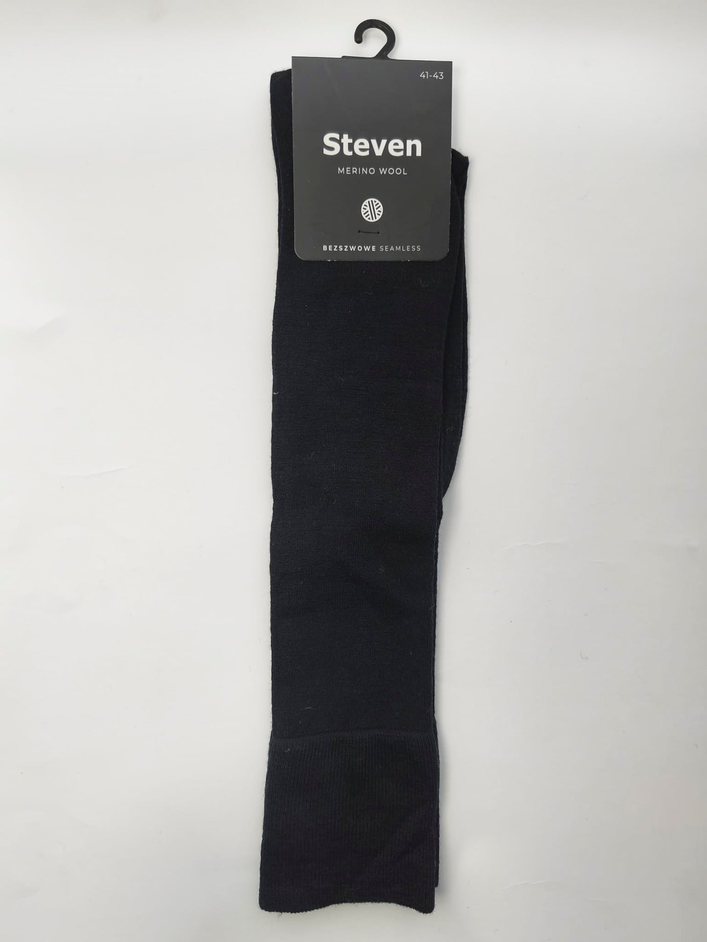 Podkolanówki z wełny merynosów 41/43 czarne