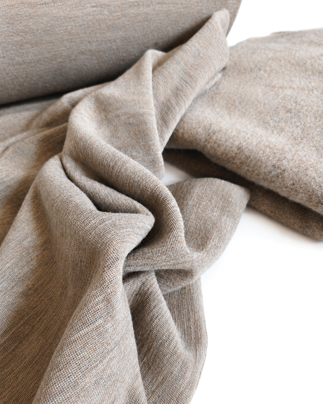 POLAR Z GOTS 100% MERINO 300 GSM - BEIGE MELIERT 100