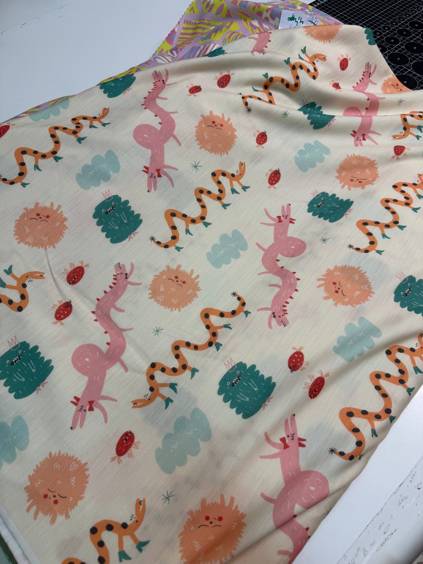 DRESÓWKA PĘTELKA DRUKOWANA 100% merino 200 gsm - POTWORKI