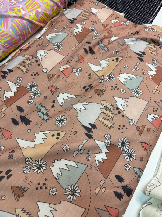 DRESÓWKA PĘTELKA DRUKOWANA 100% merino 200 gsm - GÓRY