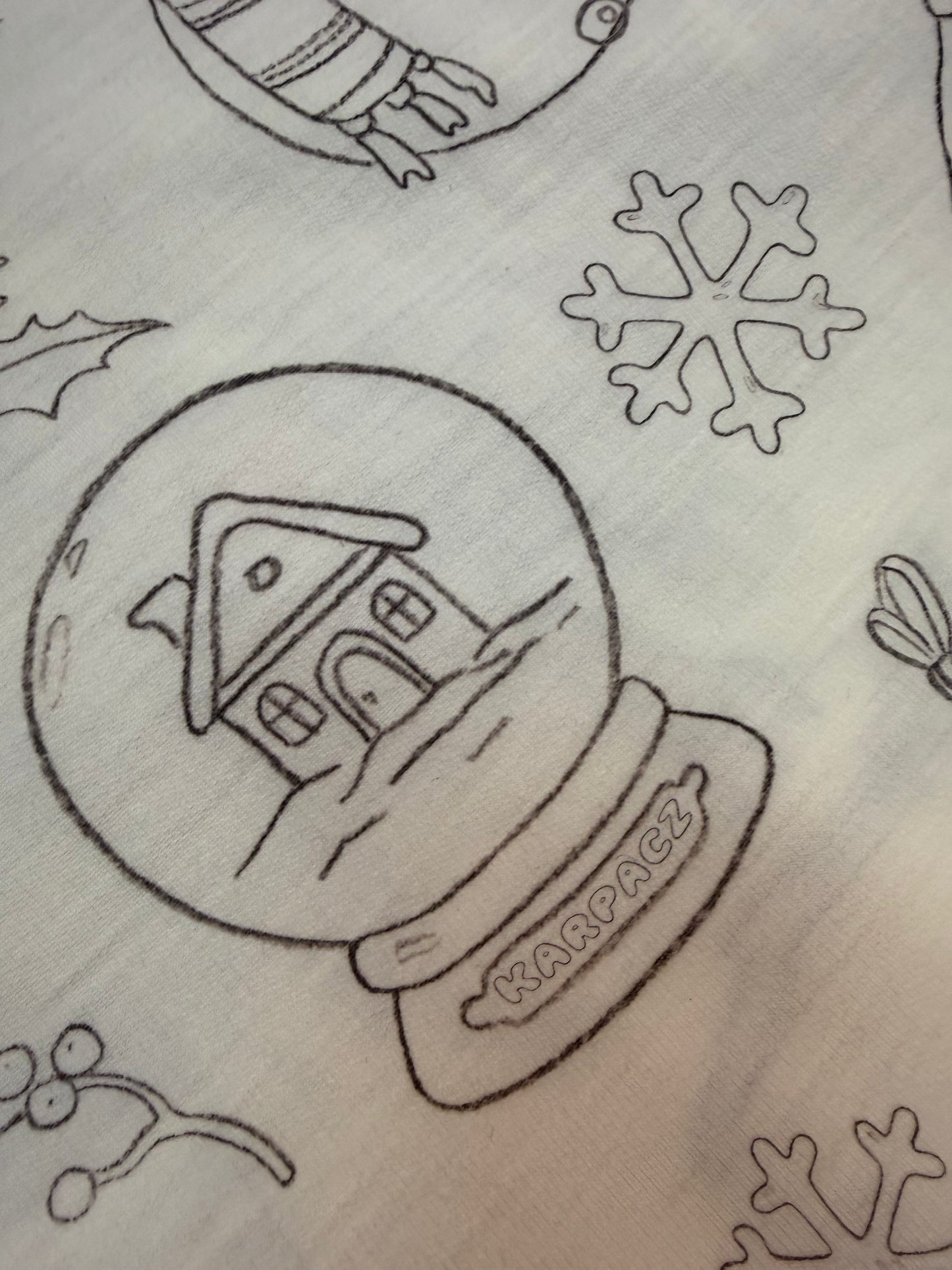 DRESÓWKA PĘTELKA DRUKOWANA 100% merino 200 gsm - ZIMA