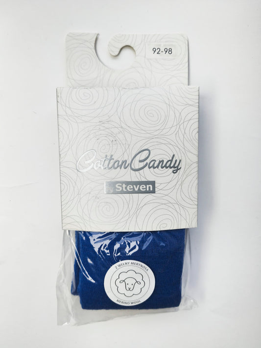 Rajstopy dziecięce z wełny merynosa 92/98 niebieskie