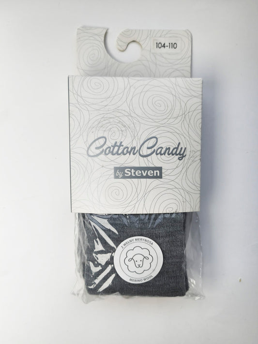 Rajstopy dziecięce z wełny merynosa 104/110 szare