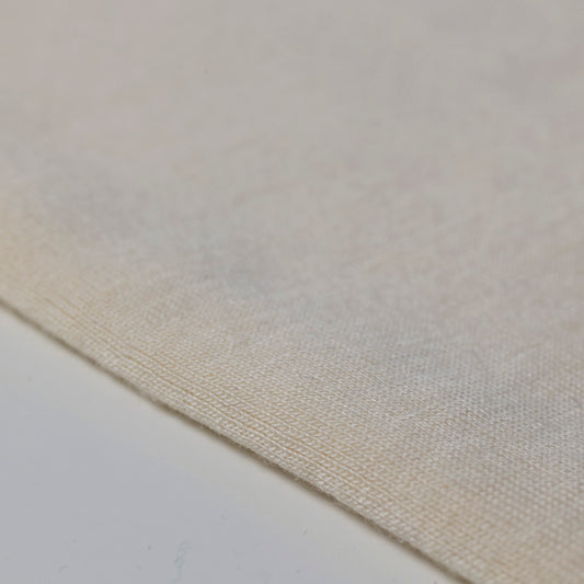 MERINO JEDWAB DZIANINA RIB METRAŻ NATURAL WHITE - nowość