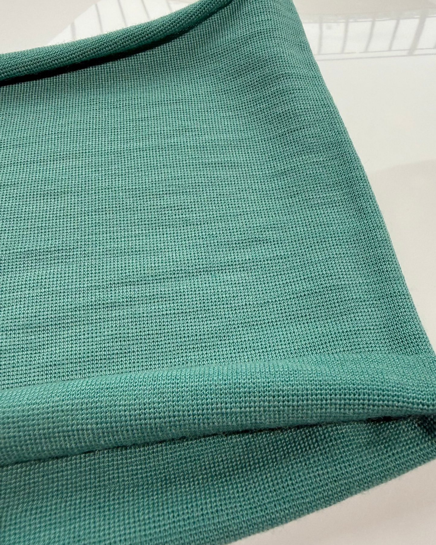 HARD RIB MERINO KNIT - STRONG RIB 400 GSM - BLACK