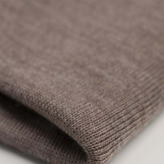 100% MERINO DZIANINA RIB METRAŻ 180 GSM KAKAO