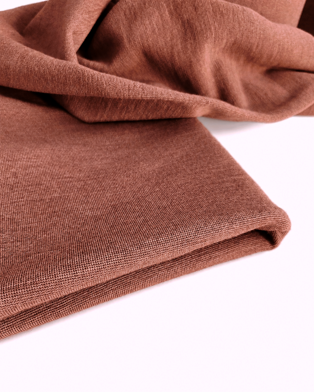 ŚCIĄGACZ RIB 1:1 MERINO GOTS 440 gsm - ANCIENT ROSE 282
