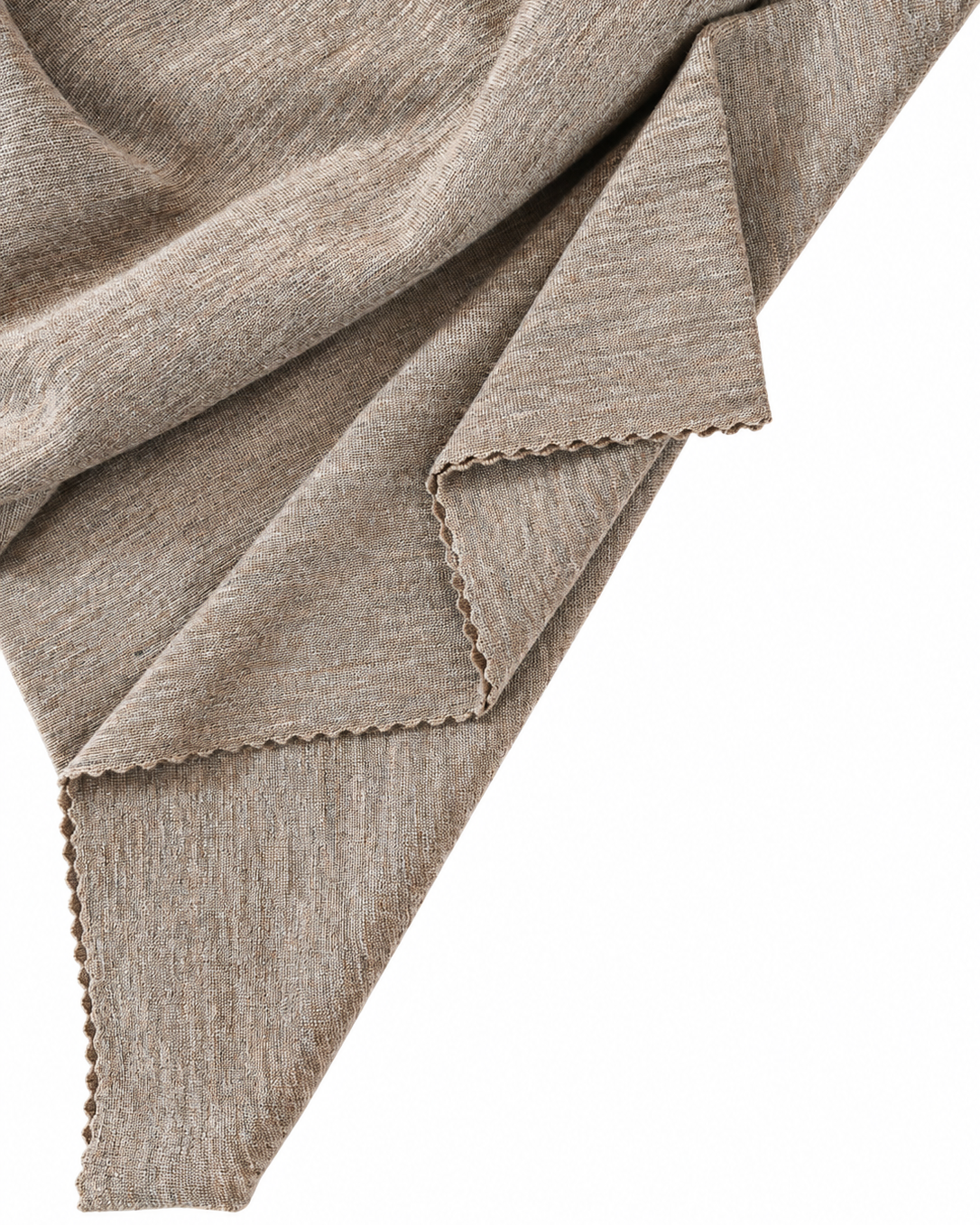ŚCIĄGACZ RIB 1:1 MERINO GOTS 440 gsm - BEIGE MELIERT 100