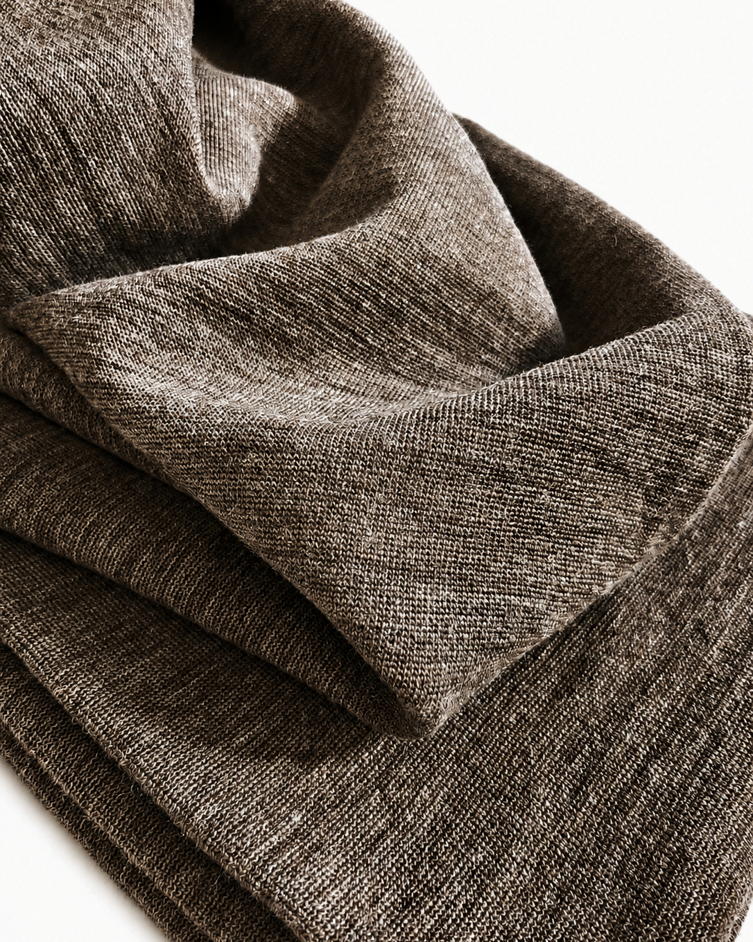 ŚCIĄGACZ RIB 1:1 MERINO GOTS 440 gsm - MEDIO BROWN 904