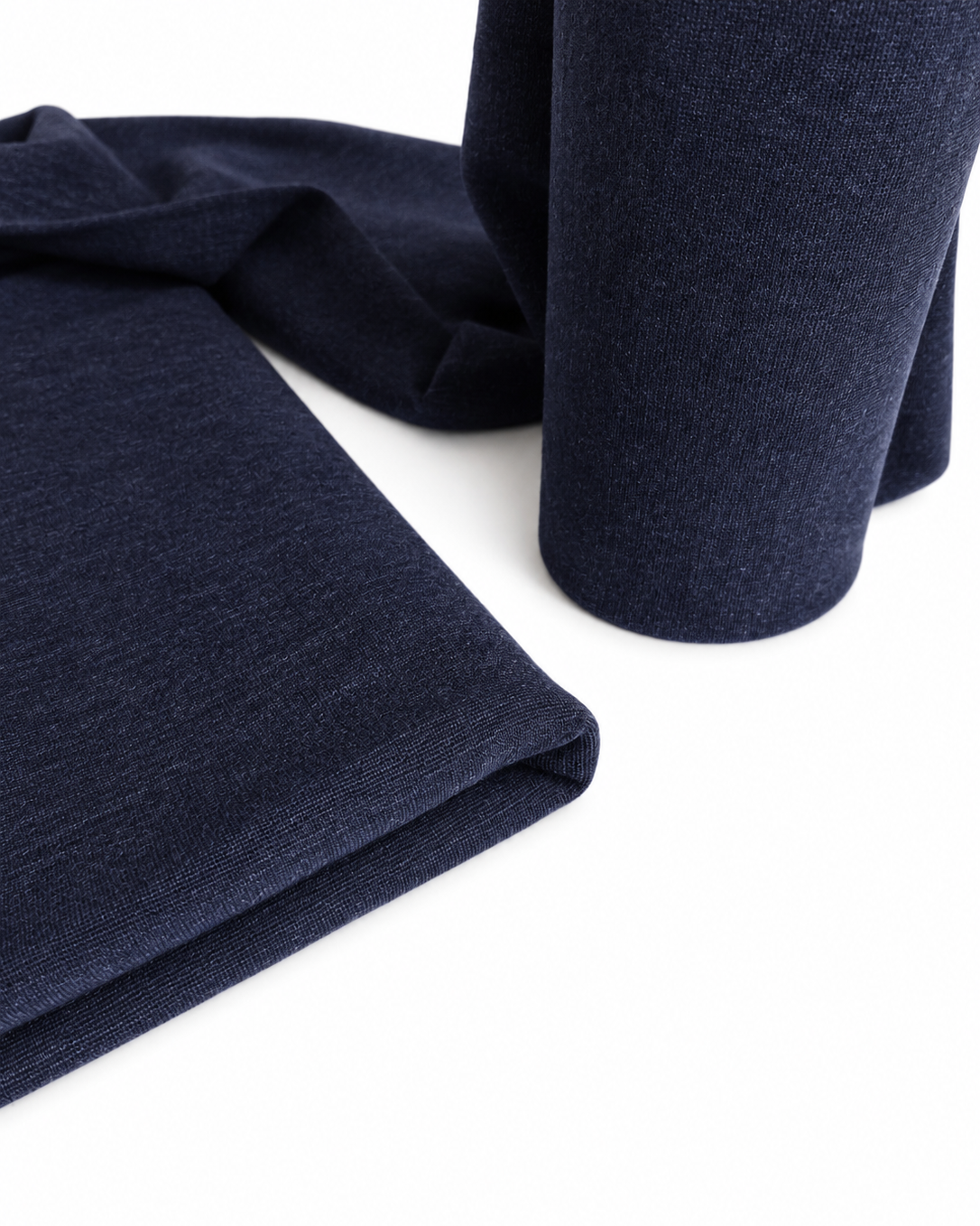ŚCIĄGACZ RIB 1:1 MERINO GOTS 440 gsm - NIGHT BLUE MELANGE 253