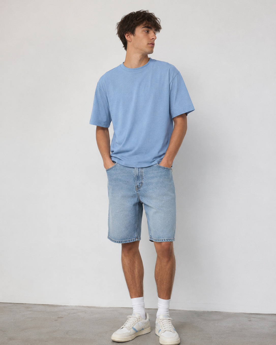 SINGLE JERSEY 100% MERINO JEANS 160 GSM Summer Wool