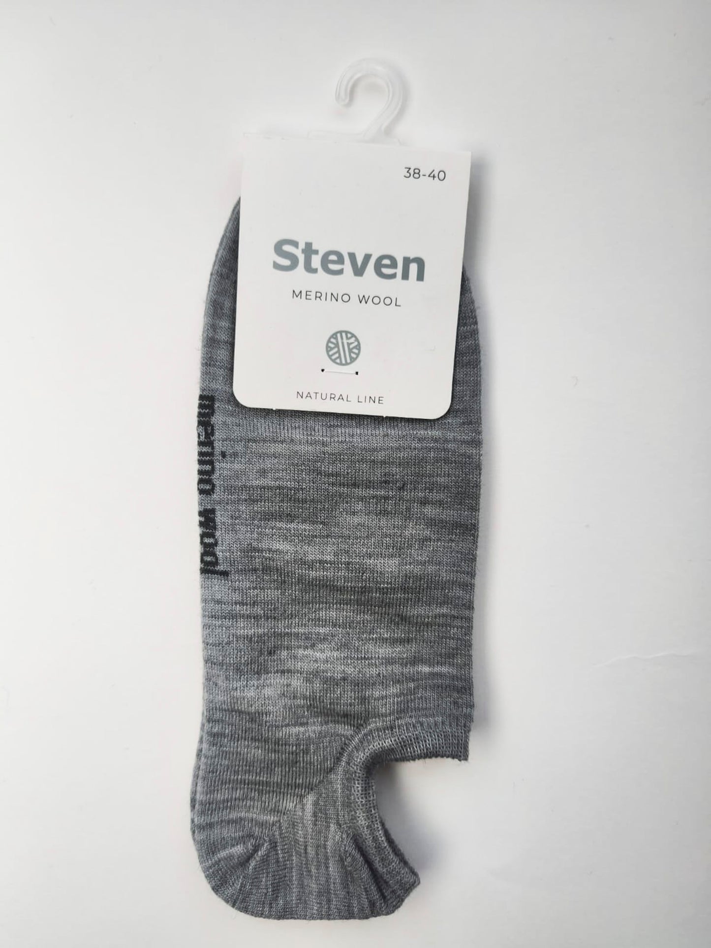 Stopki z wełny merynosów 38/40 melanż szare