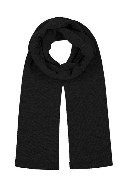 SZAL DAMSKI WEŁNIANY 100% MERINO rozmiar 60x170 CZARNY