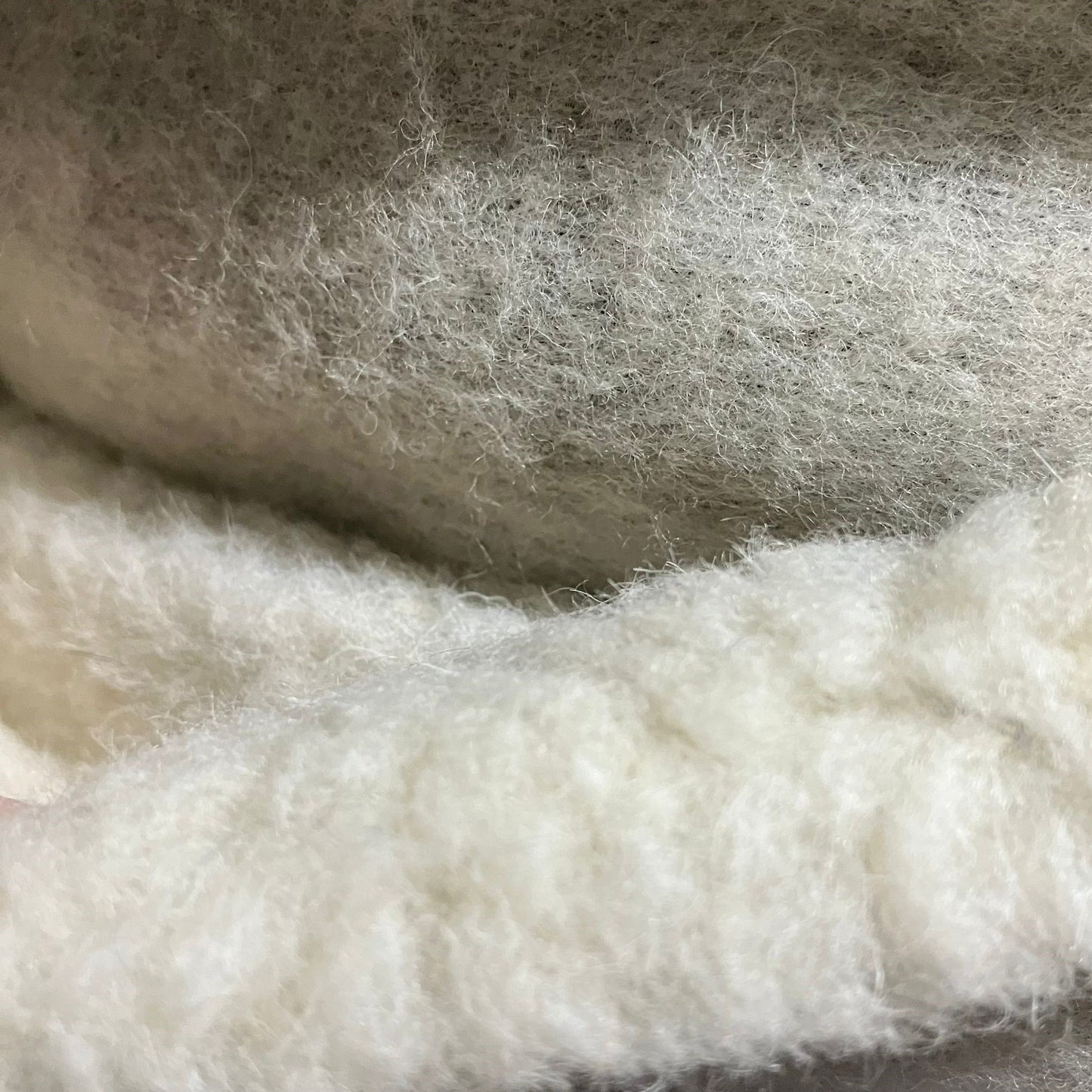 BARANEK TEDDY DZIANINA FUTERKOWA WEŁNA MERINO - MIŚ POLARNY 15mm gruby