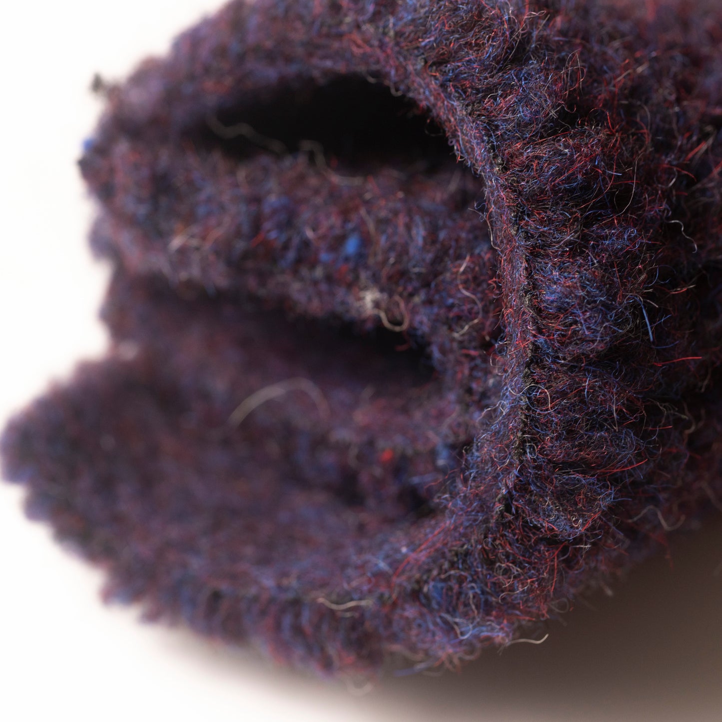 BARANEK TEDDY DZIANINA FUTERKOWA WEŁNA MERINO - ŚLIWKA - nowość