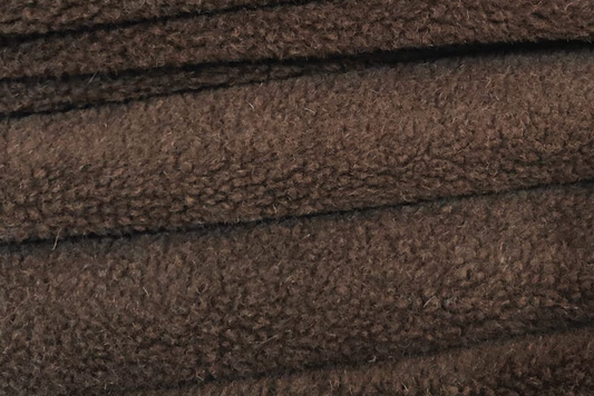 BARANEK TEDDY DZIANINA FUTERKOWA WEŁNA MERINO - CZEKOLADA - nowość