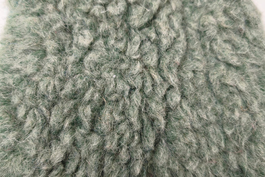 BARANEK TEDDY DZIANINA FUTERKOWA WEŁNA MERINO - OLIWKA