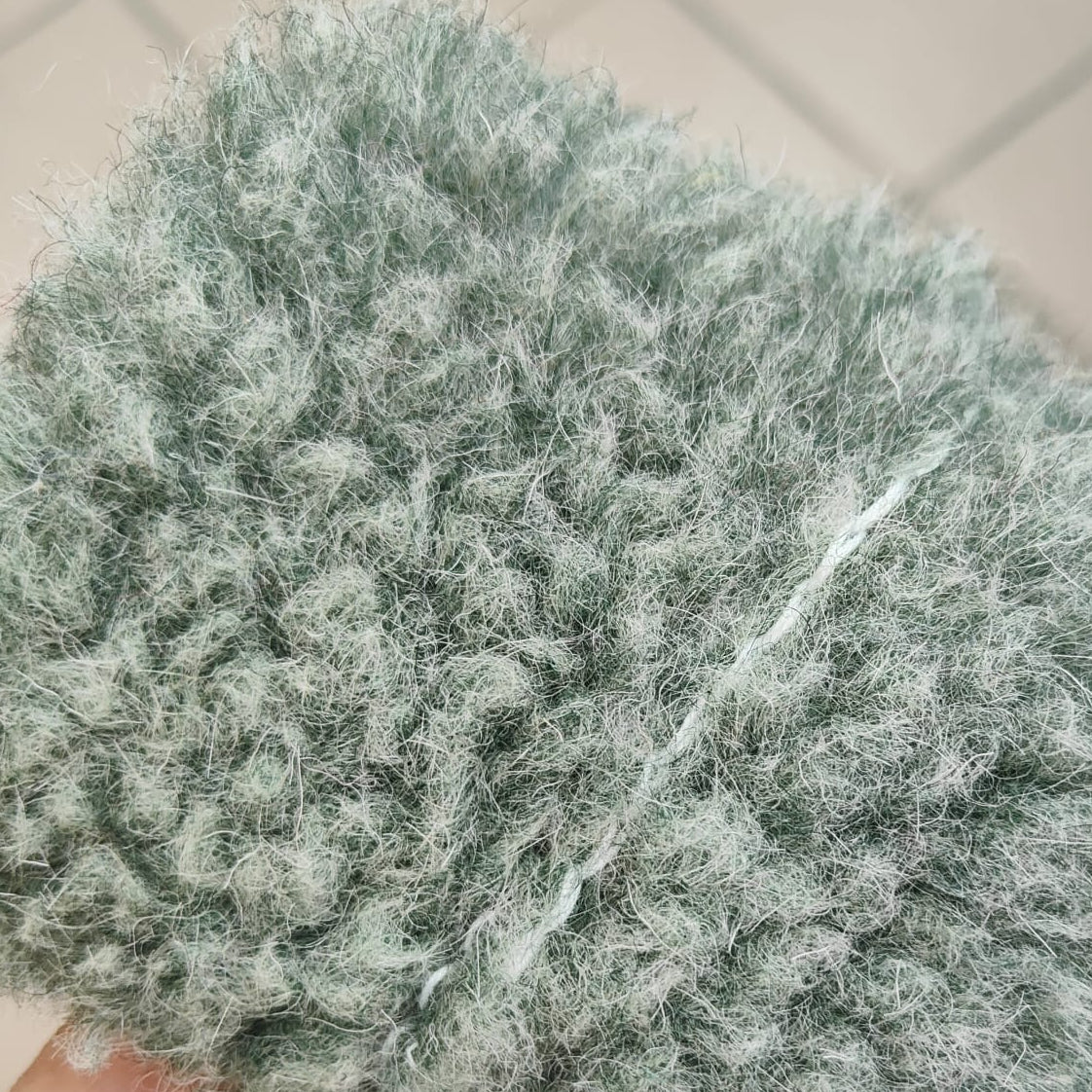 BARANEK TEDDY DZIANINA FUTERKOWA WEŁNA MERINO - OLIWKA