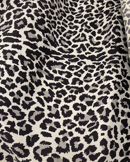 TKANINA WEŁNIANA DRUKOWANA - LEOPARD