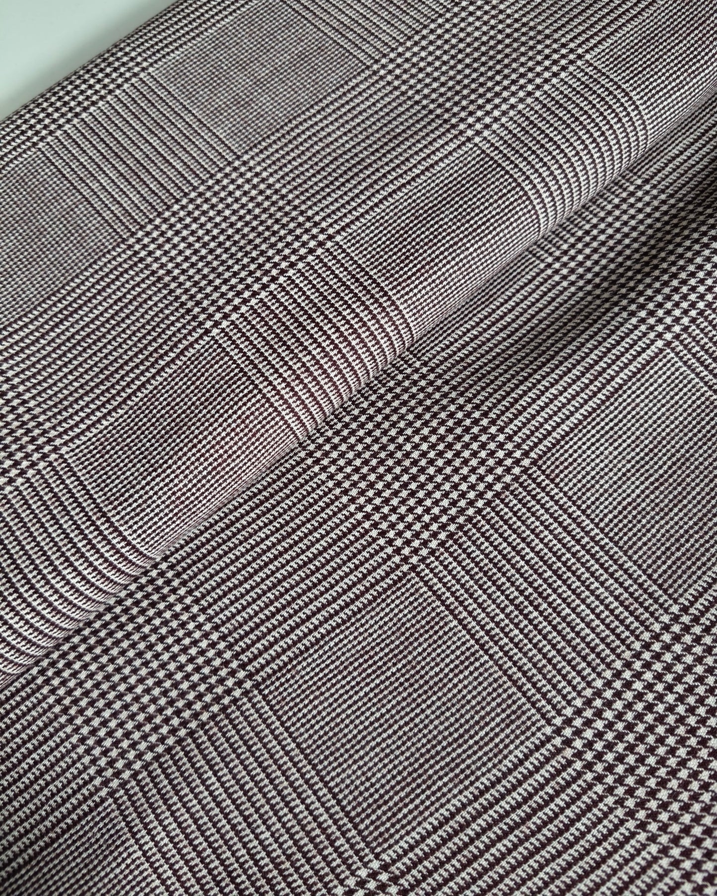 WOOL CHECK FABRIC - 628