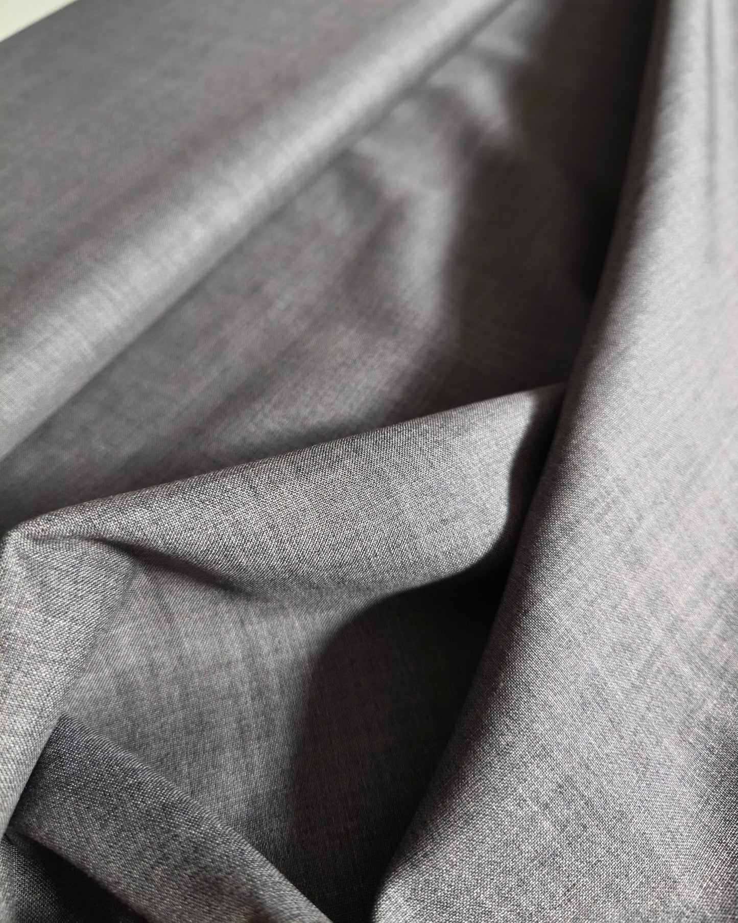 WOOL FABRIC MOUSE GREY - 638