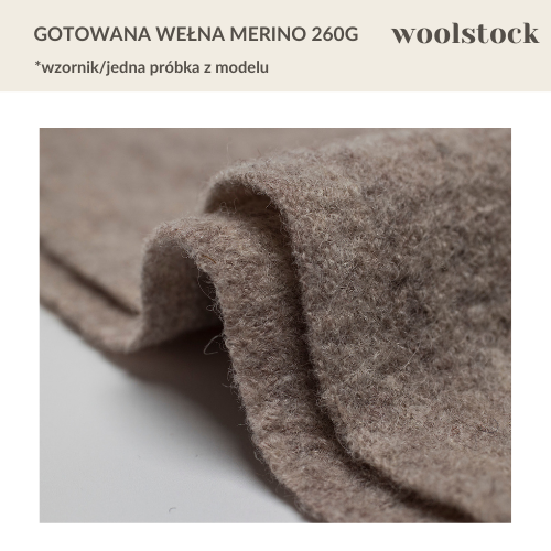 WZORNIK JAKOŚCI - WEŁNA GOTOWANA MERINO 260 GSM