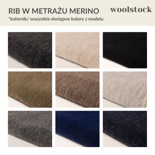 KOLORNIK - RIB W METRAŻU MERINO