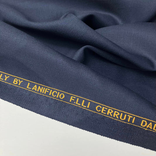 TKANINA 100% WEŁNIANA CERRUTI designers deadstock NAVY TWILL - 409